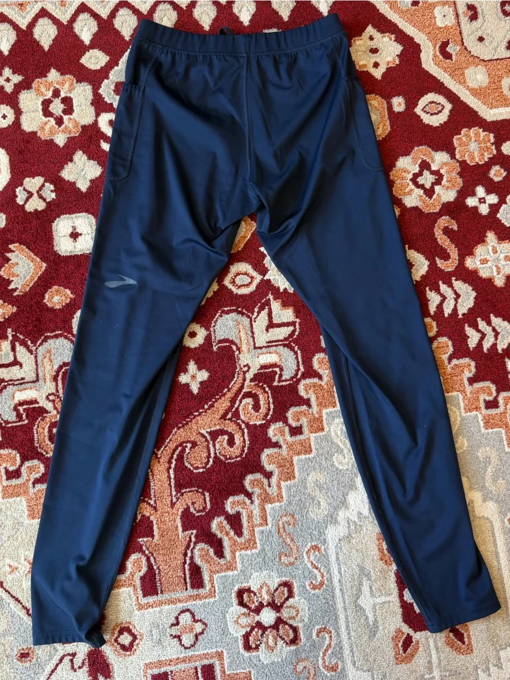 Mens size medium navy brooks running tights